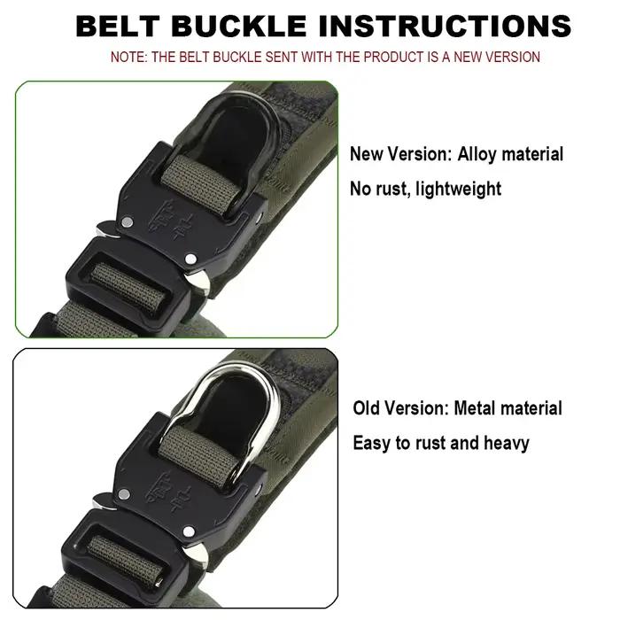 Ceinture tactique légère Ferro Style Bison avec boucle rapide pour pêche et chasse