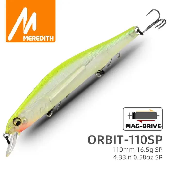 Leurre pêche minnow wobbler orbit 110sp magnétique pour truite brochet et perche carnassiers