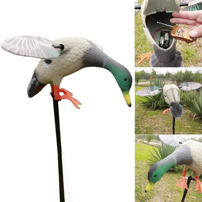 Leurres canards colverts à ailes tournantes avec télécommande - Motion powered pour chasse efficace
