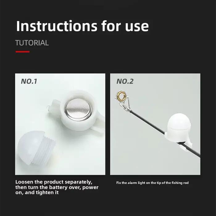 Alarme de pêche lumineuse étanche pour pêche de nuit - Signal lumineux intelligent pour pêcheurs