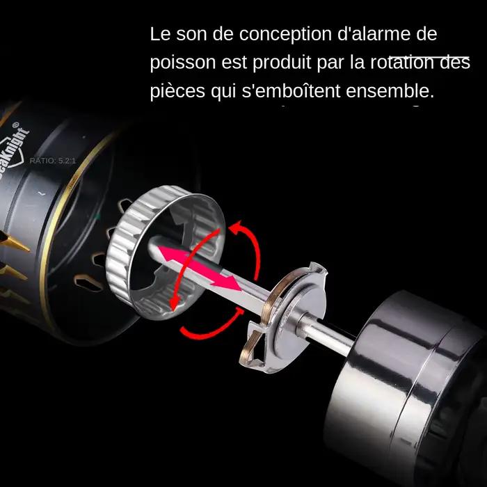 Moulinet SeaKnight ARCHER2 avec alarme 28lbs de drag max - bobine aluminium 2000-6000 pour pêche sportive