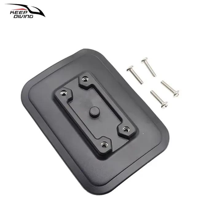 Support de canne à pêche fixe pour bateau gonflable - Base collante PVC pour sondeur et accessoires