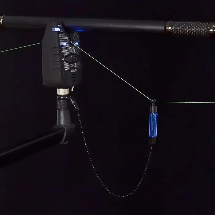 Kit alarme et swingers Hirisi 1+1 pour carpe - Indicateur LED 4 couleurs avec détecteur de touches précis
