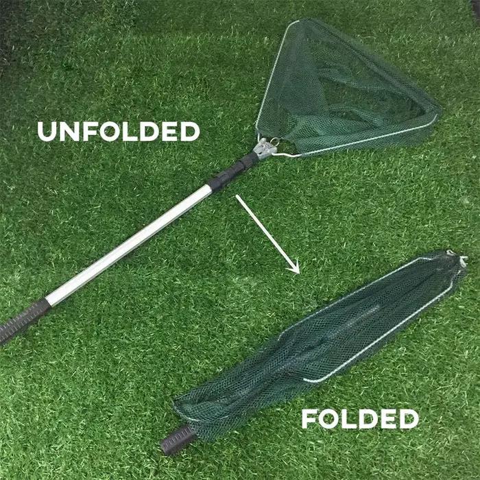 Filet de réception télescopique 190cm aluminium pliable pour pêche carpe et pêche à la mouche