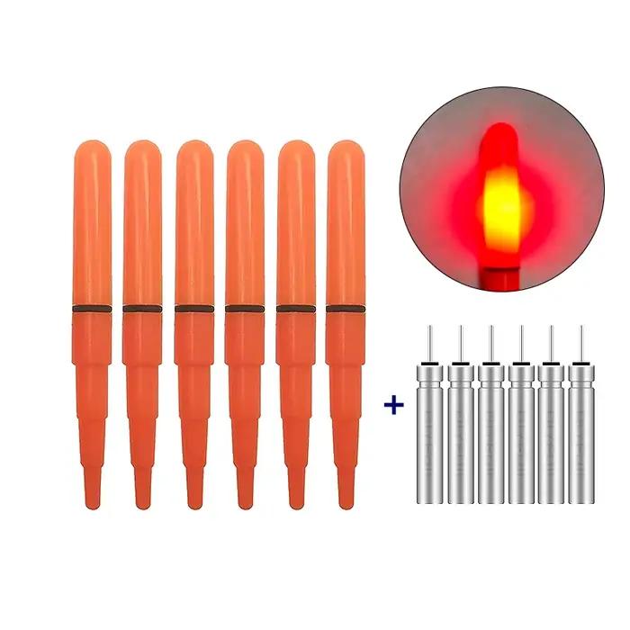 6 Lightsticks lumineux pour pêche de nuit avec 6 piles CR425 - Accessoires pêche mer et océan