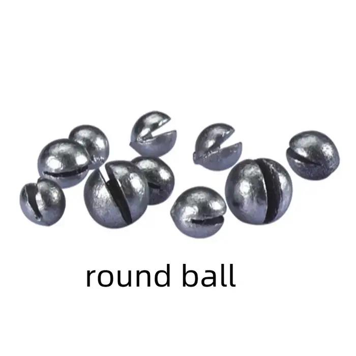 Set plombs pêche 59/106 pièces avec boîte - Plombs fendus et pendentifs ouverts pour carpe et pêche au coup