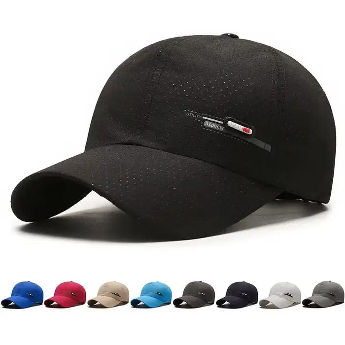 Casquette baseball été cuir label séchage rapide sport canard pêche running tendance homme