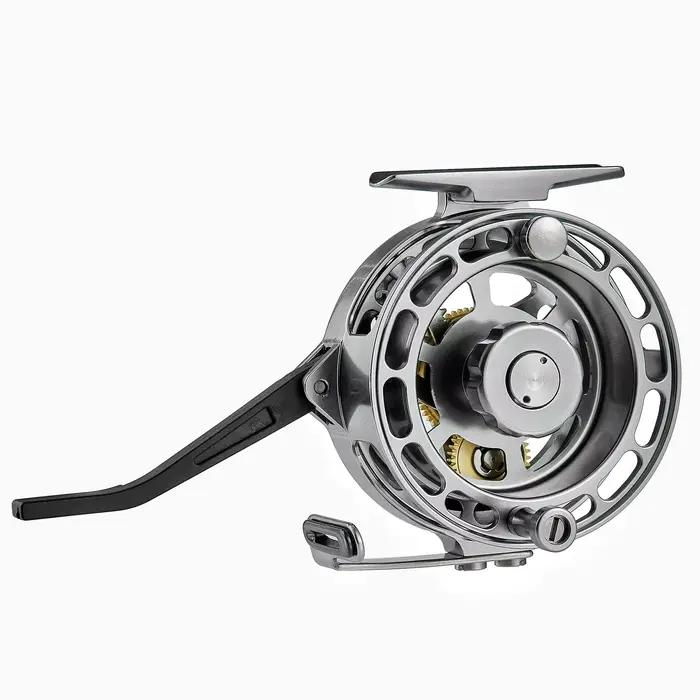 Moulinet automatique pêche à la mouche aluminium CNC 75mm grand arbor pour nymphe eau douce
