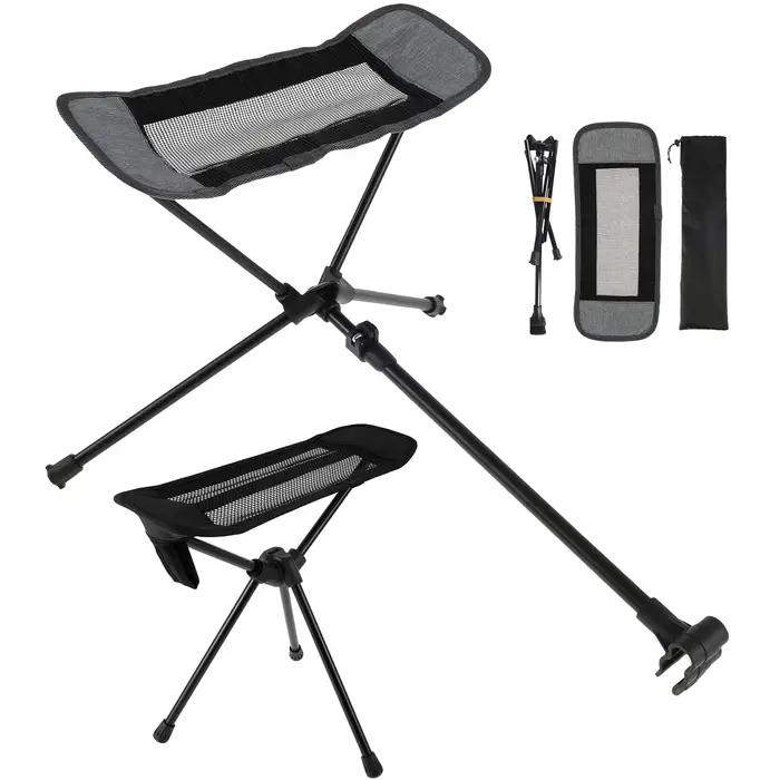 Repose-pieds pliant chaise camping pêche - Accessoire réglable pour siège hamac pêche confortable