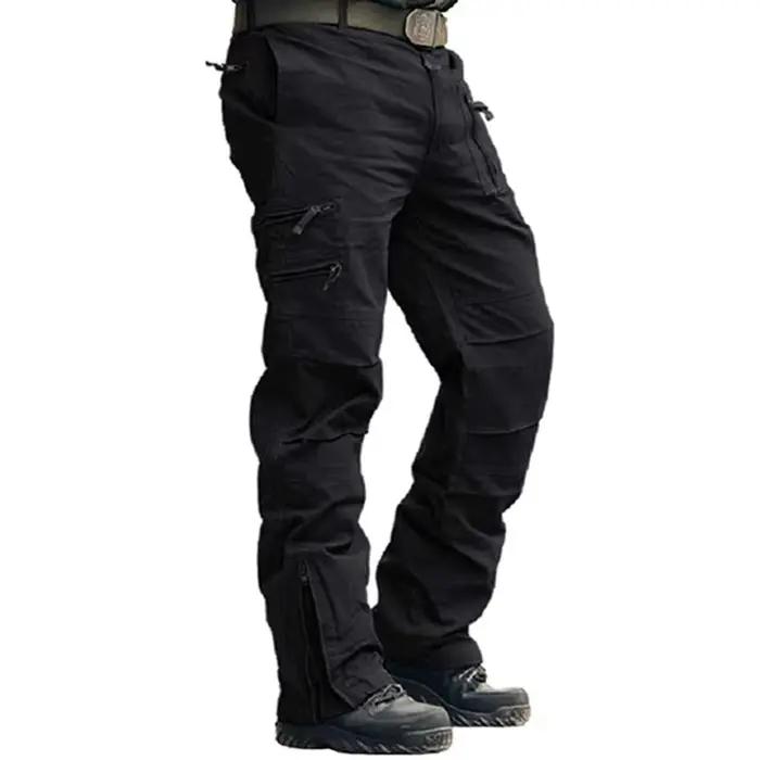 Salopette camouflage montagne pour hommes - Coton résistant zip droit - Pantalon tactique pêche