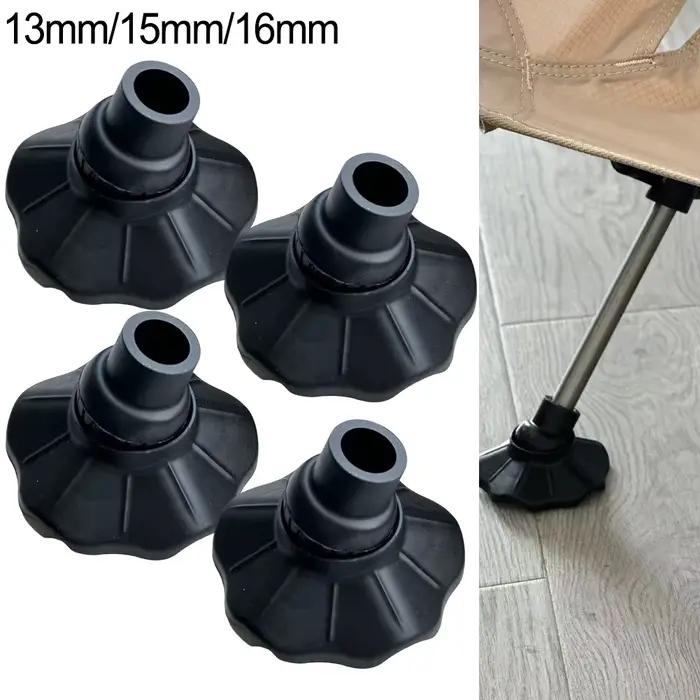 4pcs patins anti-dérapants chaise camping pêche 13mm 15mm 16mm réglables angle