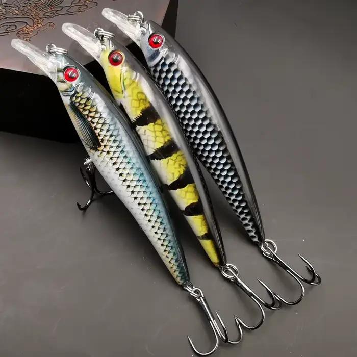 Leurre de pêche 13g minnow coulant coloré - 1pc ou 3pcs leurre artificiel pour carnassiers