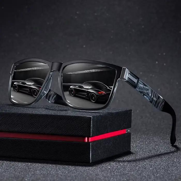 Lunettes de pêche carrées tendance homme femme - Conduite, outdoor léger avec coloris vibrants et protection optimale
