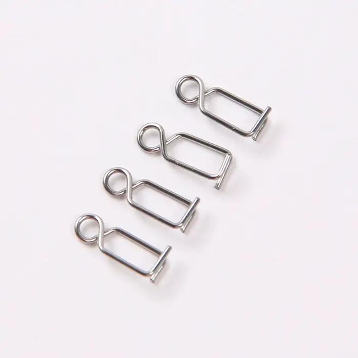 50 clips rapides 9KM 10mm pour leurres seiche et crevettes acier inoxydable pêche mer