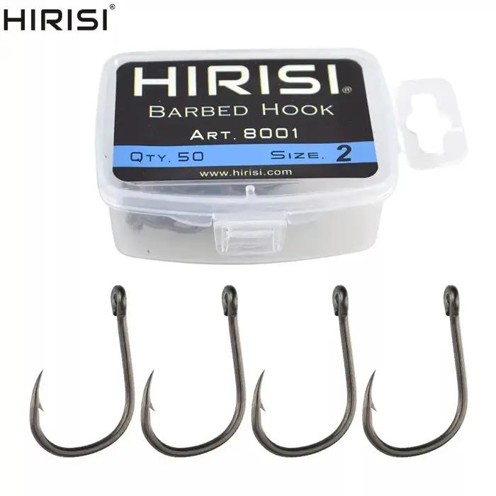 50 hameçons carp japonais barbés revêtus - acier carbone haute qualité pour pêche précise