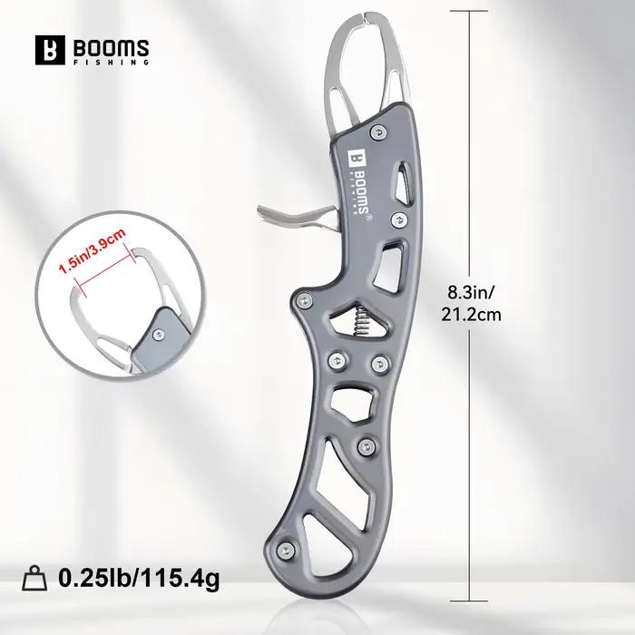 Pince de pêche Booms Fishing en alliage d'aluminium pour prise sécurisée des poissons - Accessoire pêche