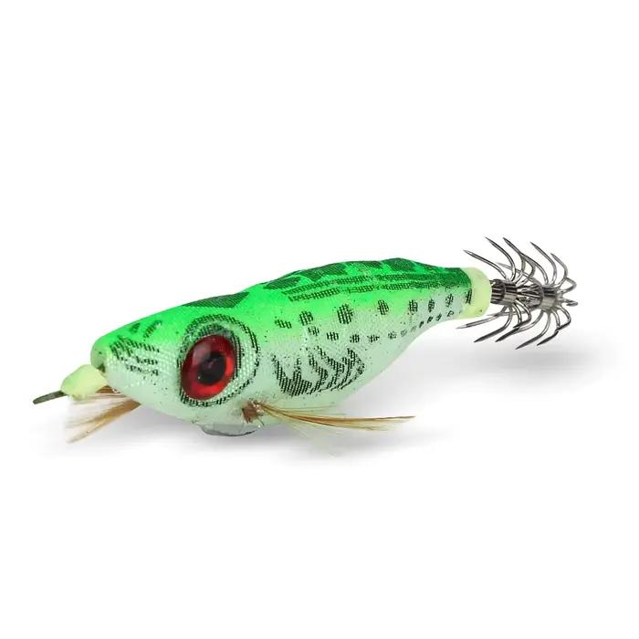 Lot de 5 leurres pêche leurre souple appât dur crevette calamar seiche octopus 9g 10cm hameçon plomb