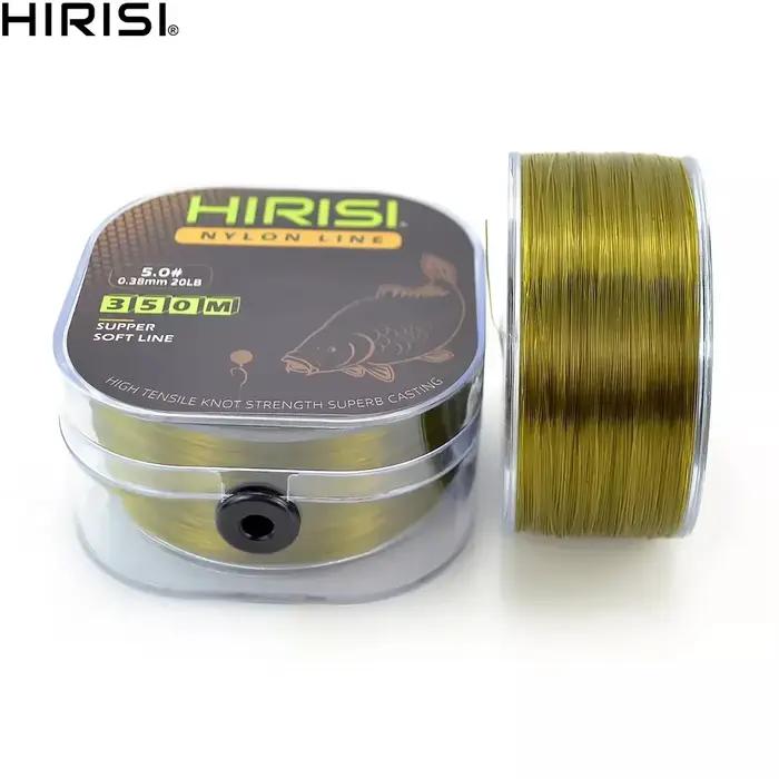Ligne de pêche monofilament nylon Hirisi 350m résistance carpe et carnassiers