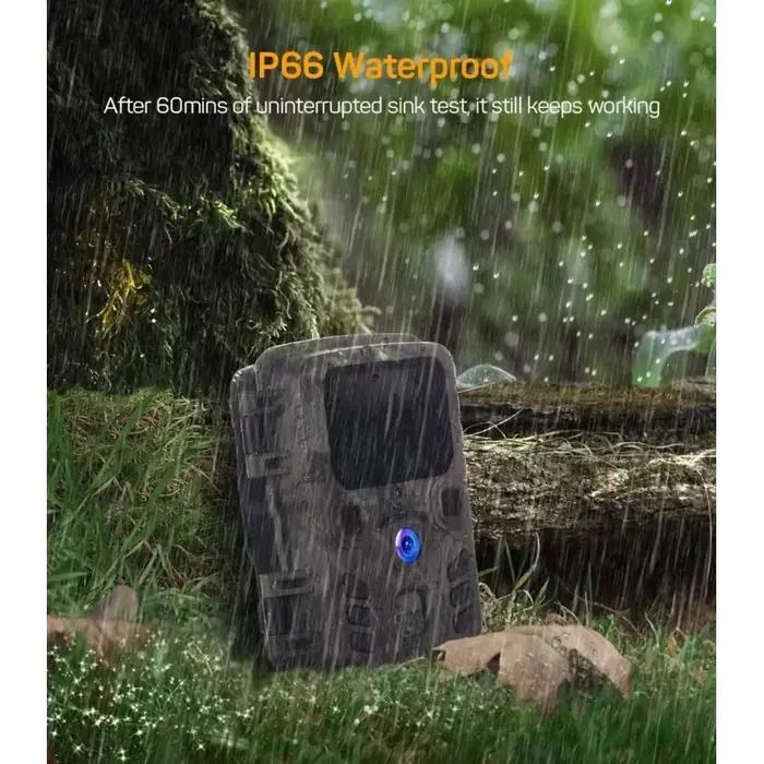 Pack 2 mini caméras de chasse 20MP 1080P étanches IP66 vision nocturne surveillance faune