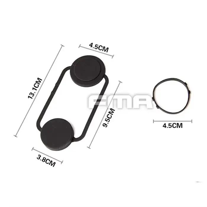 Protection lentille caoutchouc pour jumelles nuit pêche - Couvre-objectif PVS15/18 modèle TB1262