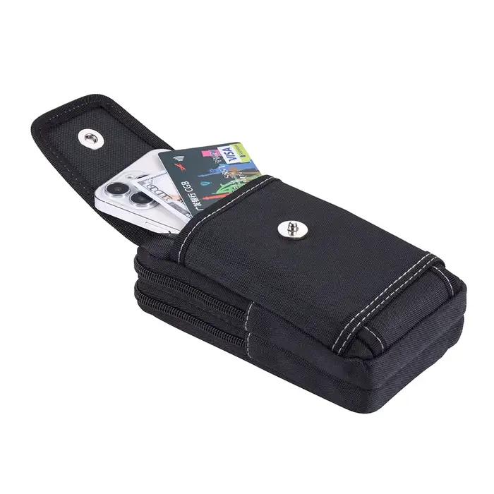 Sac ceinture tactique double couche avec poche téléphone - banane EDC pêche chasse randonnée