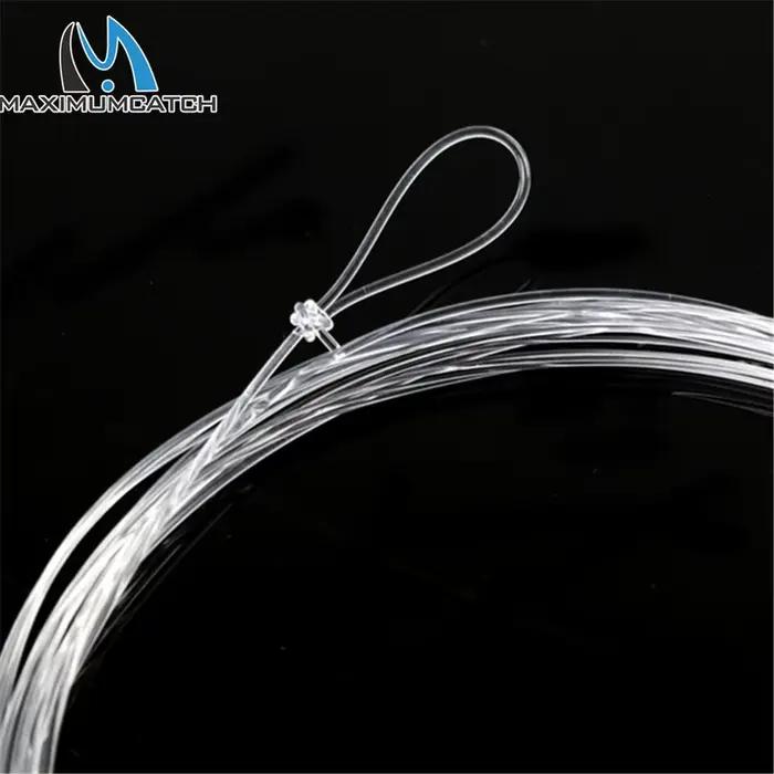 Bas de ligne Maximumcatch 6 pièces 7.5ft-15ft 0X-7X nylon clair pour pêche à la mouche
