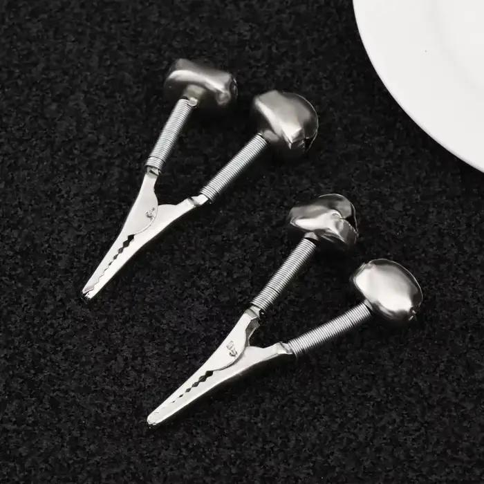 Clips alarme pêche acier inoxydable 1 à 10 pièces - Anneaux de fixation avec alerte sonore