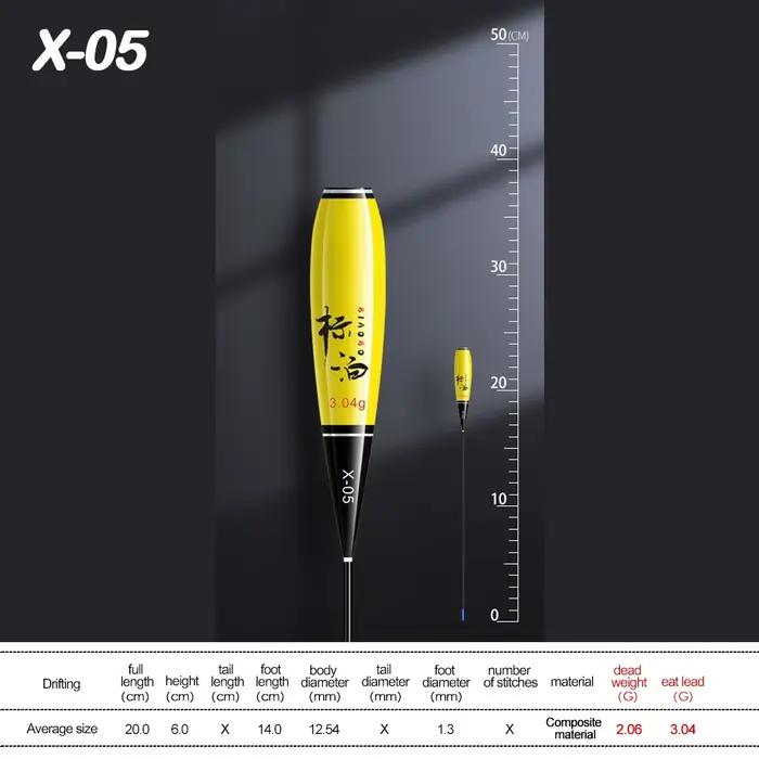 3 flotteurs pêche corps composite nano plastique partie inférieure accessoires équipement