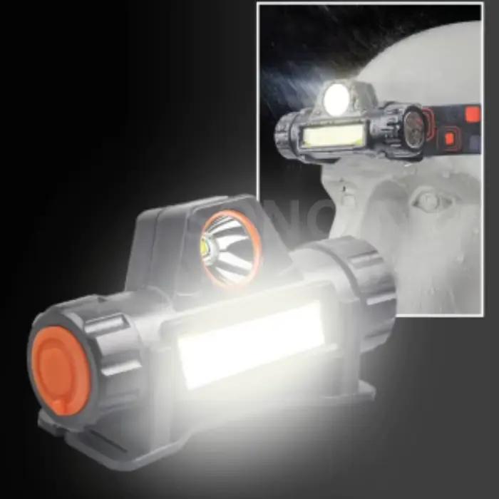Lampe frontale LED rechargeable USB 2 modes puissante IP66 étanche pour pêche nocturne