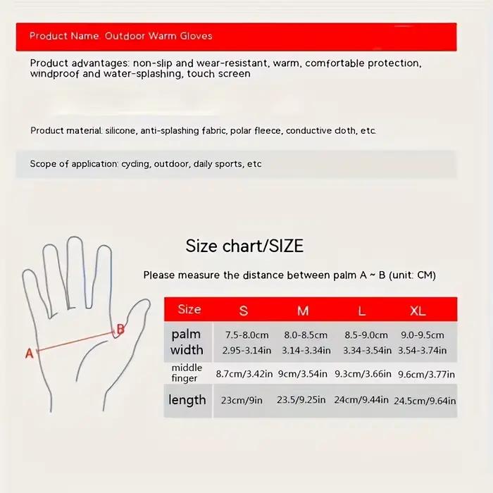 Gants vélo hiver homme femme touchscreen - Gants chauds tricotés étanches pour cyclisme hivernal