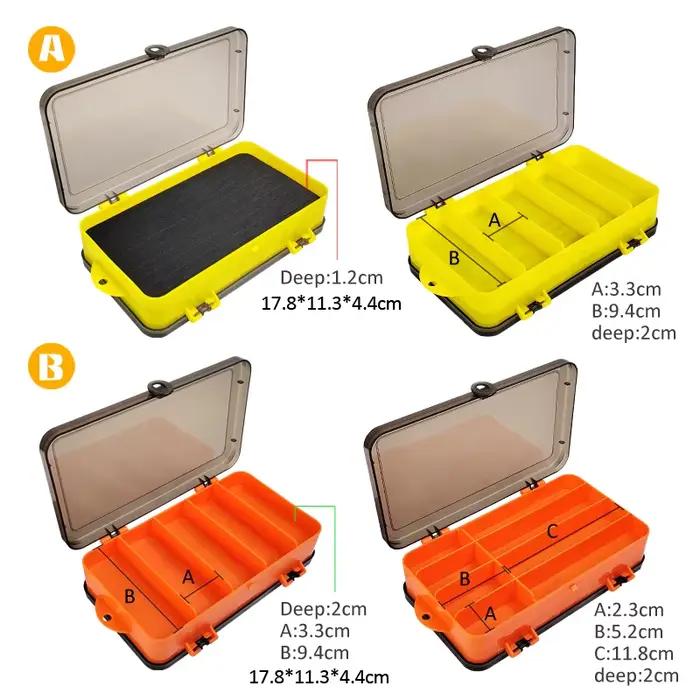 Boîte pêche double face éponge - Rangement leurres hameçons accessoires carpe portable