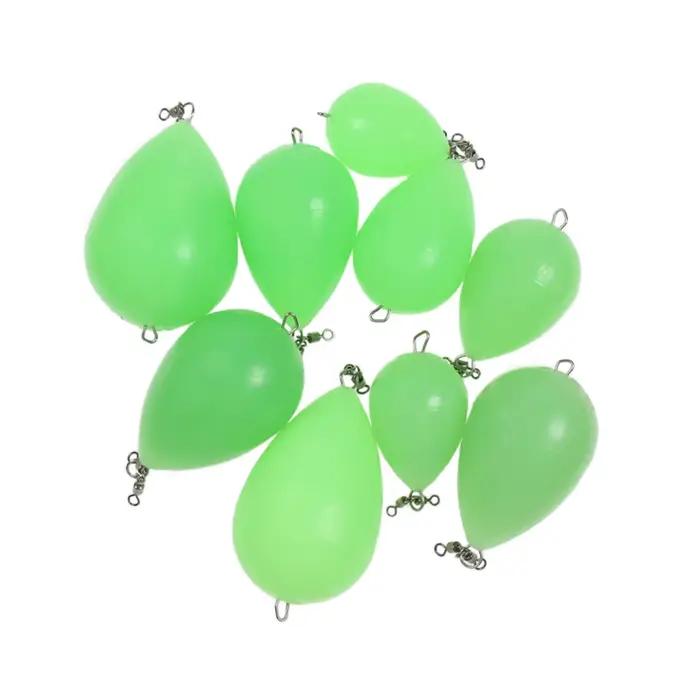 Flotteur lumineux en forme d'oeuf Elllv pour pêche nocturne et en haute mer 20g-100g occasion spéciale cadeau pêcheur