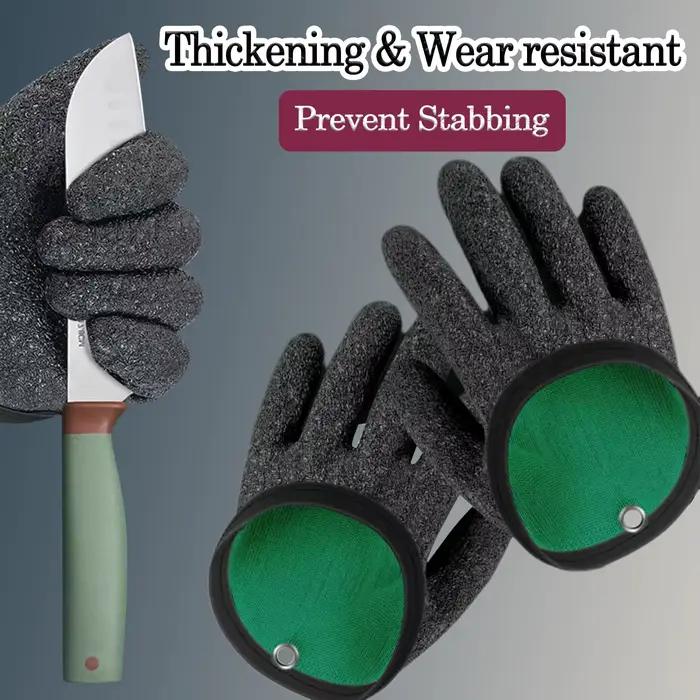 Gants de pêche professionnels anti-dérapants avec aimant - Protection mains pêcheur chasse