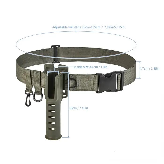 Porte-canne réglable et portable avec ceinture - Accessoire de pêche pratique pour les sessions en extérieur
