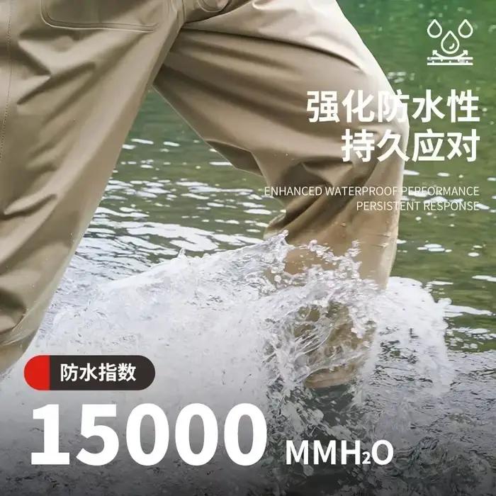 Combinaison pêche britannique unisexe étanche respirante wading boots pantalon lancement mi-hauteur