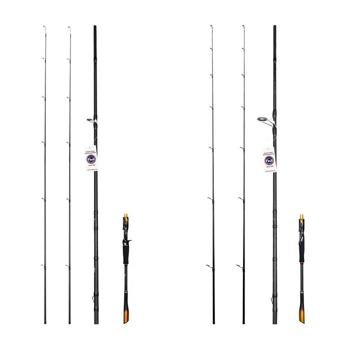 Canne casting BIUTIFU 2 brins 1.8-2.7m avec guides Fuji pour leurres 7-80g - Perche et brochet