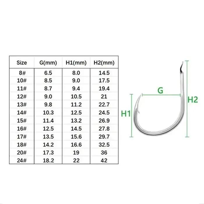Hameçons assist hook 20/100 pièces pour slow jigging - Acier haute carbone avec plumes
