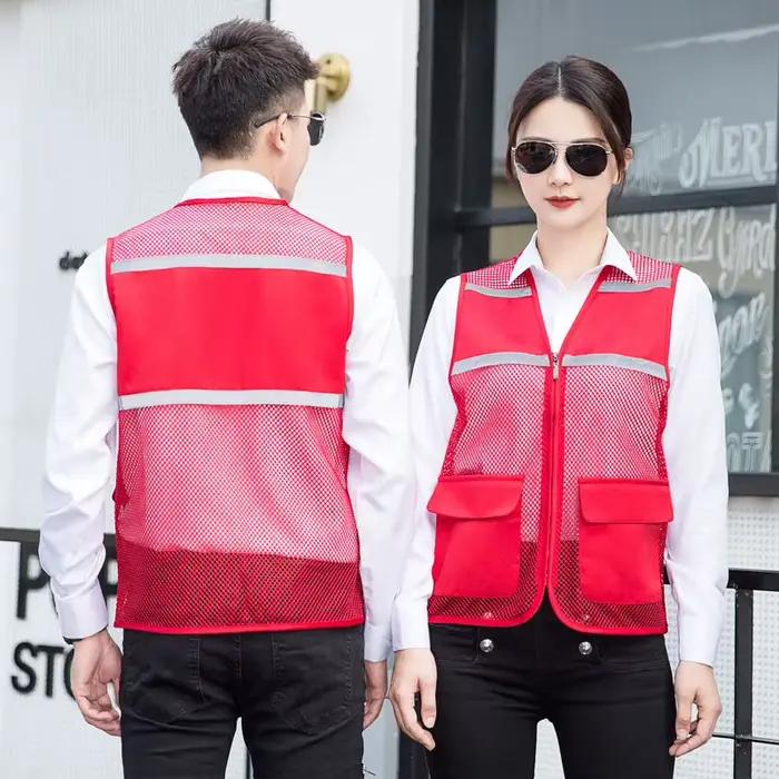 Veste de pêche été réfléchissante mesh léger - Veste sans manches grande taille L-6XL pour activités outdoor