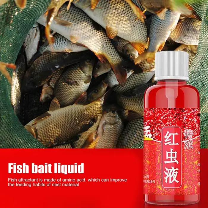 Attractant liquide vers de sang 60ML pour truite, morue, carpe et perche - Stimulateur d'appétit haute perméabilité