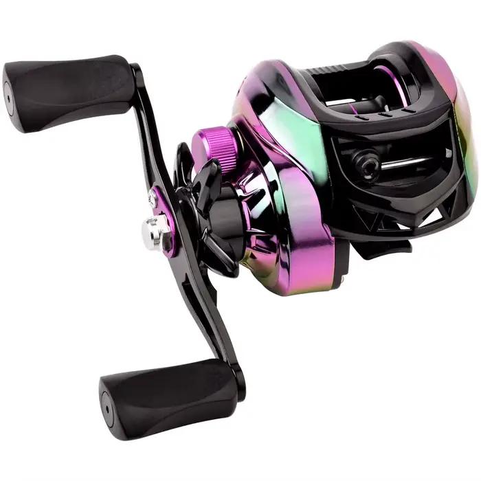 Moulinet baitcasting tout métal 18+1BB drag 10kg ratio 7.2:1 pour pêche sportive précise