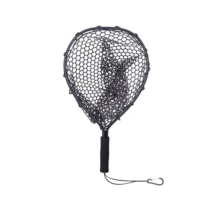 Filet de pêche portable ultra léger en alliage d'aluminium, résistant à l'usure pour pêche à la