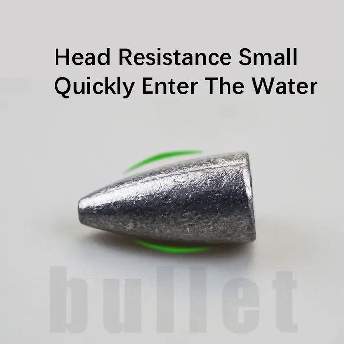 Plombs pêche bullet DNDYUJU 2g à 20g - Set Texas Rig eau douce - Poids plombés pour montages pêche