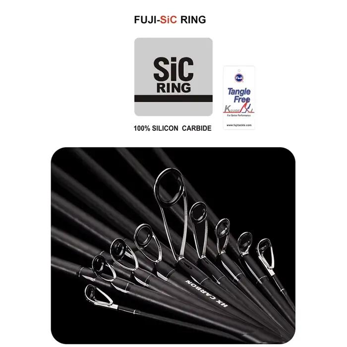 Canne spinning Purelure New Dance 10ft carbone haute pour bar, long lancer avec accessoires Fuji et moulinet