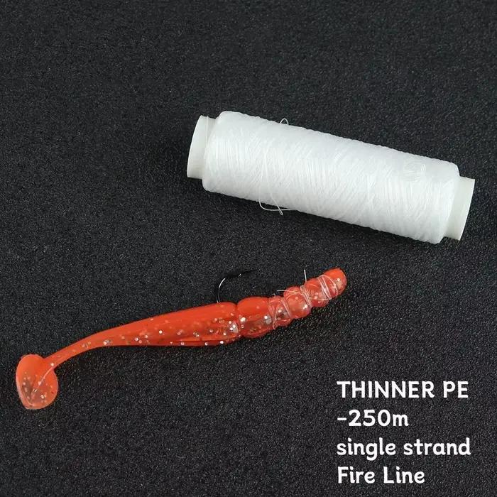 Ligne élastique pêche haute résistance 0.2mm 250M invisible appâts fil élastique durable