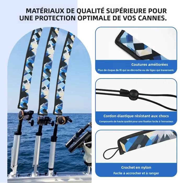 Manchon néoprène pour canne à pêche - Protection anti-perforation pour cannes casting et trolling