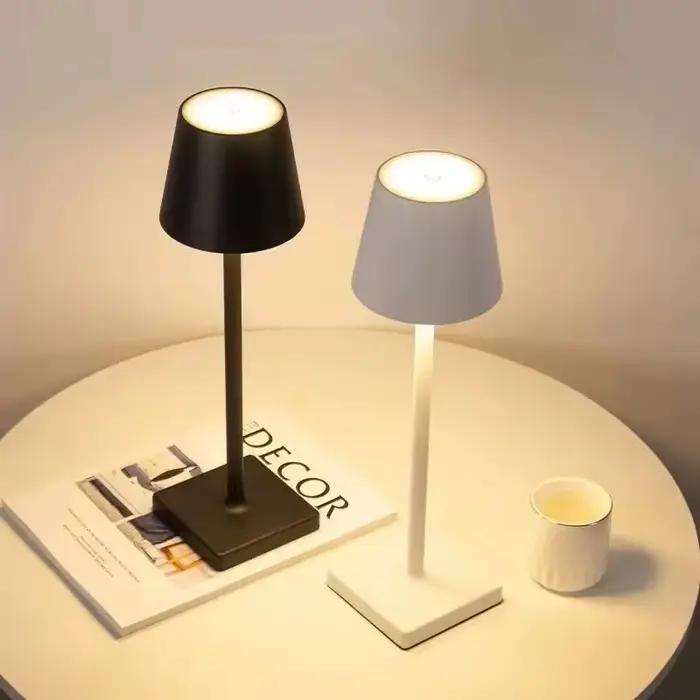Lampe de table rechargeable LED 3 niveaux pour cabane pêche - Éclairage ambiant bureau club décoration