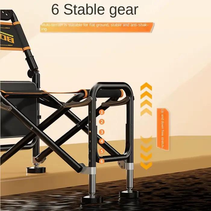 Chaise de pêche multifonction pliable complète - Siège chevalier pêcheur portable avec équipement intégré