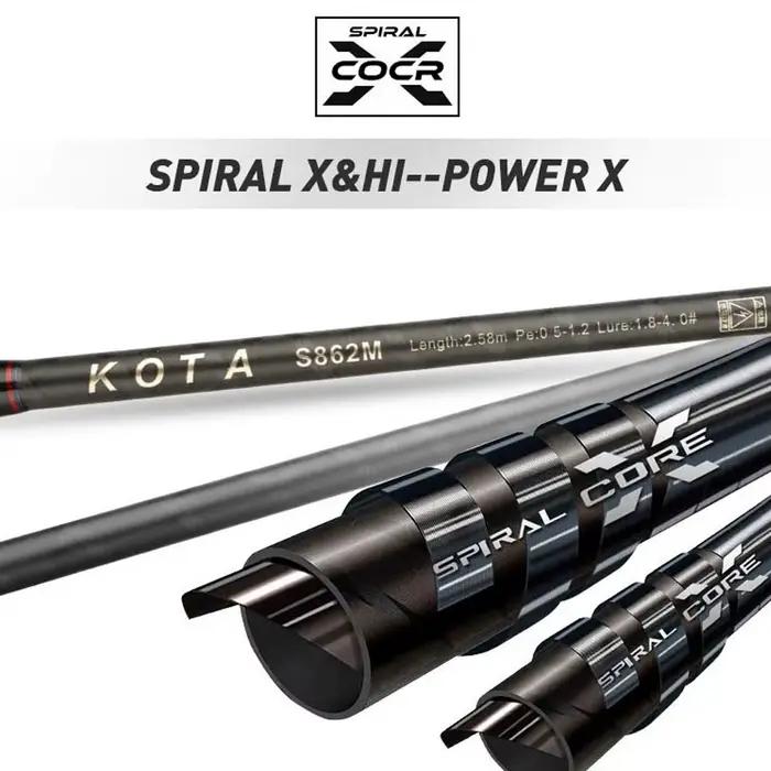 Canne Egging 2.59m ML M Johncoo Kota anneaux Fuji - Canne rapide pour pêche seiche 1.8-3.5# inshore