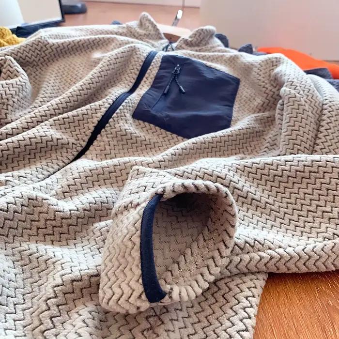 Veste col montant pêche outdoor - Vêtement technique polyvalent pour toutes activités de pêche