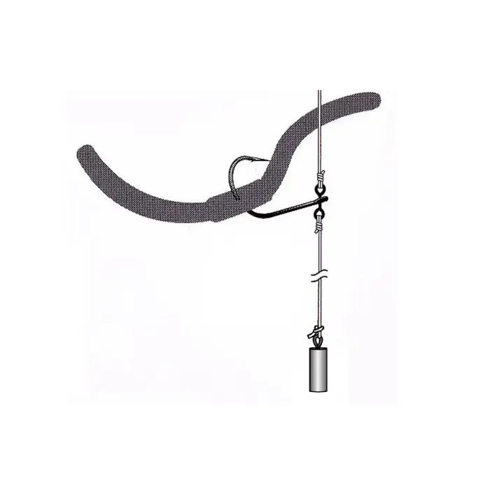 20 hameçons drop shot pour leurres souples - pêche du bass et carnassiers en eau douce